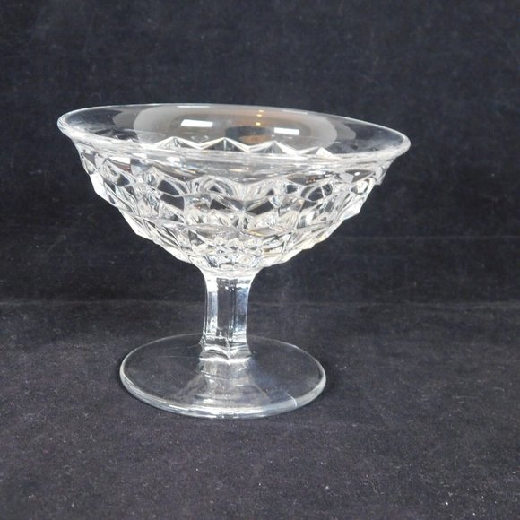 Fostoria American Elegant Glass Qty 2 Low Flared Sherbert Dishes Vintage 3.25" - Picture 5 of 11